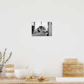 Schwerwiegende Augenpartien. Poster (Küche)