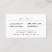 Schwerwiegende Spektakel | Funny Tech Theme Visitenkarte (Rückseite)