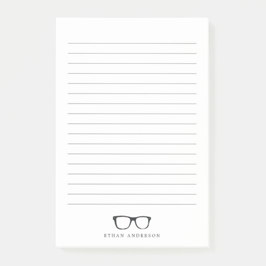 Schwerwiegende Spektakel | Liniert Post-it Klebezettel (Vorderseite)