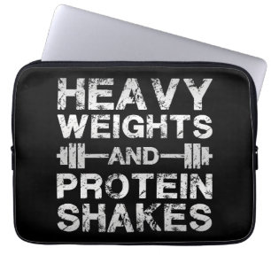 Schwerwiegende und Protein-Shakes - Gymnastik Laptopschutzhülle