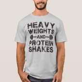 Schwerwiegende und Protein-Shakes - Gymnastik T-Shirt (Vorderseite)