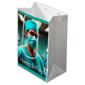 Schwerwiegender Chirurg Mittlere Geschenktüte (Vorderseite Schrägansicht)