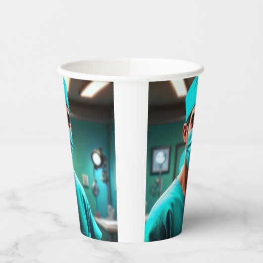 Schwerwiegender Chirurg Pappbecher (Links)