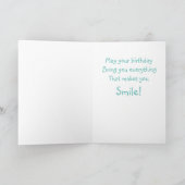 Schwerwiegender Chirurg zum Geburtstag Karte (Innenseite)