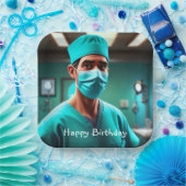 Schwerwiegender Chirurg zum Geburtstag Pappteller (Party)