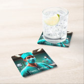 Schwerwiegender Chirurg zum Geburtstag Rechteckiger Pappuntersetzer (Vor Ort)