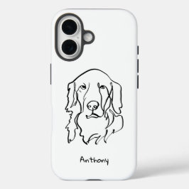Schwerwiegender Goldener Retriever iPhone 16 Hülle