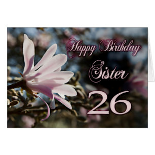 Schwester 26. Geburtstag mit Magnolia