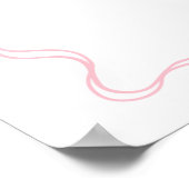 Schwester-Abschluss-Schild mit rosa Schleife Poster (Ecke)