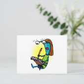 Schwester Alien Writing Notes Postkarte (Stehend Vorderseite)