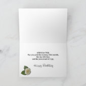 Schwester, alles Gute zum Geburtstag mit gemalten Karte (Innenseite)