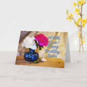 Schwester, alles Gute zum Geburtstag mit gemalten Karte (Gelbe Blume)