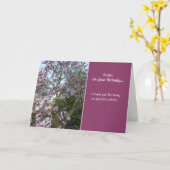 Schwester, am Geburtstag... Karte (Gelbe Blume)