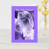 Schwester - Angel Karte (Gelbe Blume)