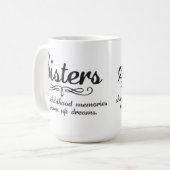 Schwester-Anteil-Kindheits-Erinnerungen… Kaffeetasse (Vorderseite Links)