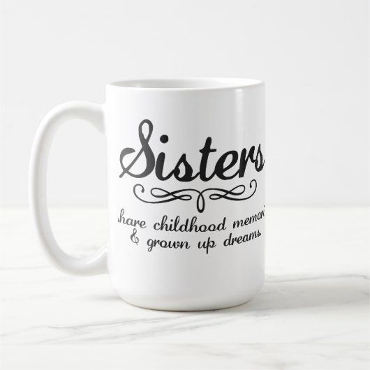 Schwester-Anteil-Kindheits-Erinnerungen… Kaffeetasse (Links)