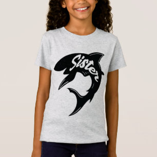Schwester-Baby-Haifisch-zusammenpassende T-Shirt