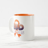 Schwester-Band-Tasse RSD Vogel-RSD Zweifarbige Tasse (Vorderseite Links)