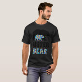 Schwester Bär Autismus-Bewusstsein T-Shirt (Vorne ganz)