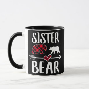 Schwester Bär Buffalo Rot Kariert Weihnachten Pyja Tasse
