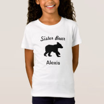 Schwester-Bärn-Mädchen-T - Shirt-personalisierter