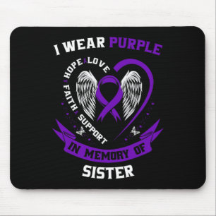 Schwester Bauchspeicheldrüsenkrebs Aufklärungsprod Mousepad