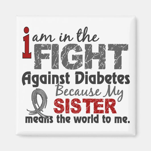 Schwester bedeutet für mich Diabetes Magnet (Vorne)