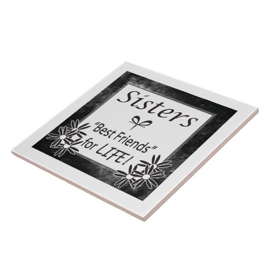 Schwester, bester Freunde für das Leben Fliese (Seite)