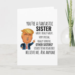 Schwester Bestes Geschenk Karte