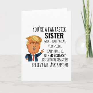 Schwester Bestes Geschenk Karte