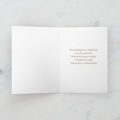 Schwester Birthday Card Rose Dankeskarte (Innenseite)