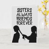 SCHWESTER BIRTHDAY FREUND GREETING CARDS KARTE (Gelbe Blume)