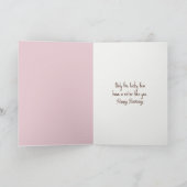 Schwester Birthday Golden Retriever und Kitten Karte (Innenseite)