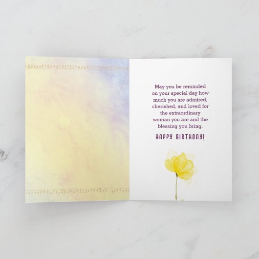 Schwester Birthday, ich bewundere dich so sehr Karte (Innenseite)