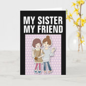 SCHWESTER BIRTHDAY LIEBE SIE GREETKARTEN KARTE (Gelbe Blume)