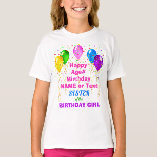 Schwester Birthday Shirt OR für die gesamte FAMIL