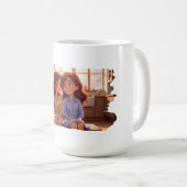 Schwester-Bond – Illustration von schönen Schweste Kaffeetasse (VorderseiteRechts)