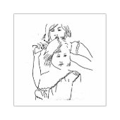Schwester-Briefmarke Gummistempel (Prägung)