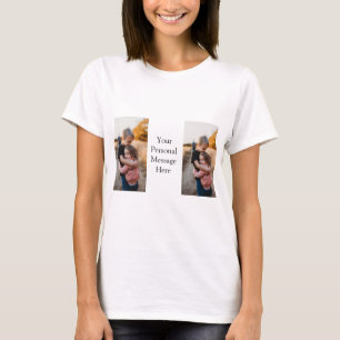 Schwester Bruder Familie Foto hinzufügen persönlic T-Shirt