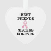 Schwester-Brustkrebs-Verzierung Ornament (Vorderseite)