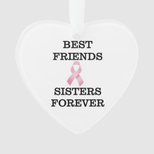 Schwester-Brustkrebs-Verzierung Ornament (Vorderseite)