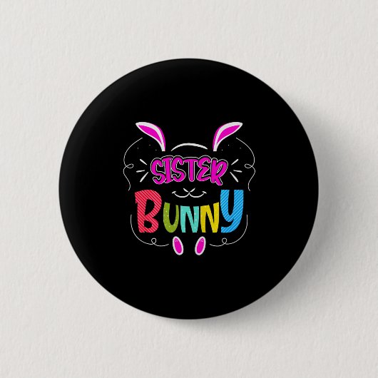 Schwester Bunny Premium Tri-Blend  Button (Vorderseite)