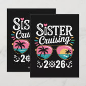 Schwester Cruising 2026 Feiertagskarte (Vorne/Hinten)