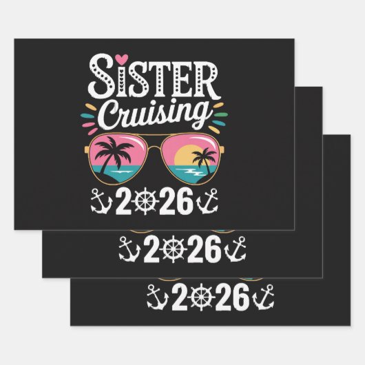 Schwester Cruising 2026 Geschenkpapier Set (Set)