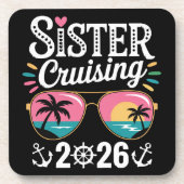 Schwester Cruising 2026 Getränkeuntersetzer (Vorderseite)
