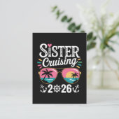 Schwester Curising 2026 Feiertagspostkarte (Stehend Vorderseite)