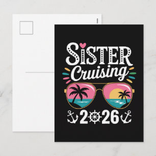 Schwester Curising 2026 Feiertagspostkarte