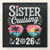 Schwester Curising 2026 Glasuntersetzer (Vorderseite)