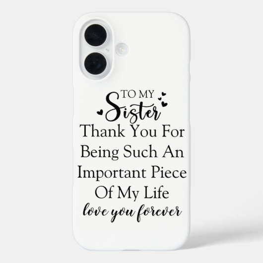 Schwester Dankbarkeit danke, dass du in meinem Leb Case-Mate iPhone Hülle (Rückseite)