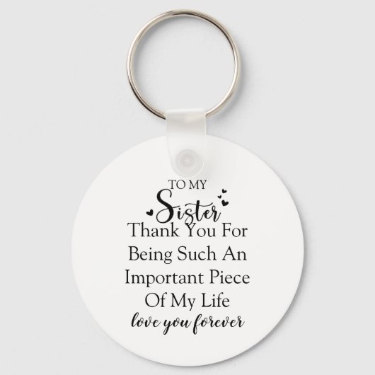 Schwester Dankbarkeit danke, dass du in meinem Leb Schlüsselanhänger (Vorderseite)